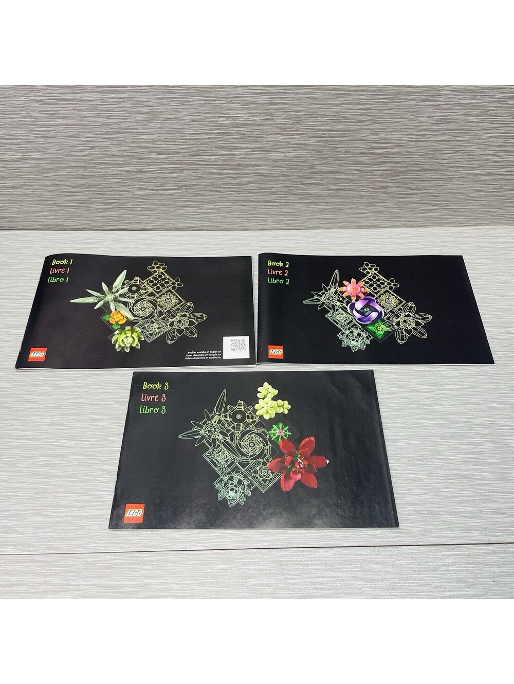 Lego Booklet Manuals 1-3 Botanical Collection Succulents 10309 NO BRICKS/PARTS